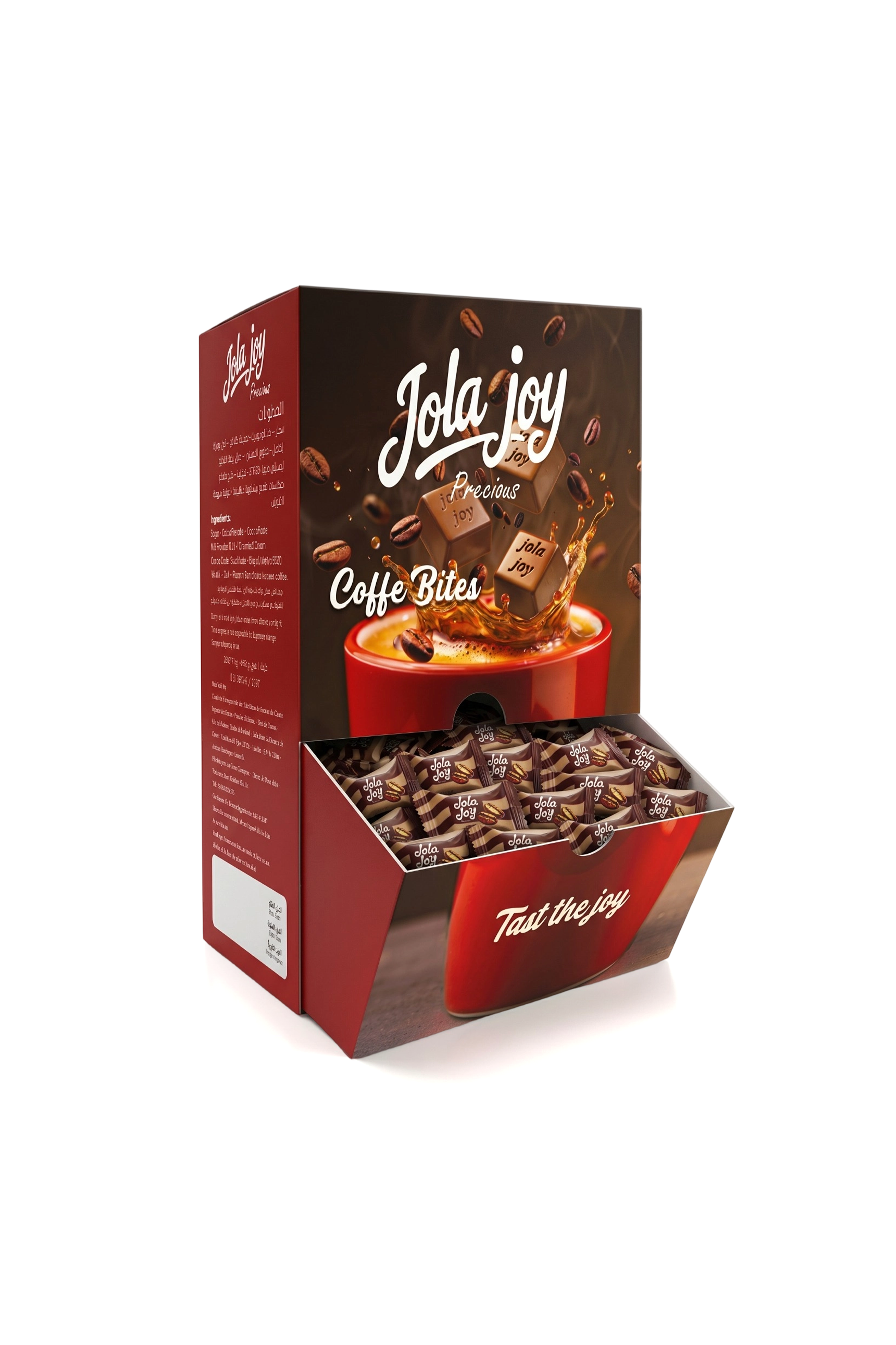 Box of coffee-flavored chocolates (120 pieces)