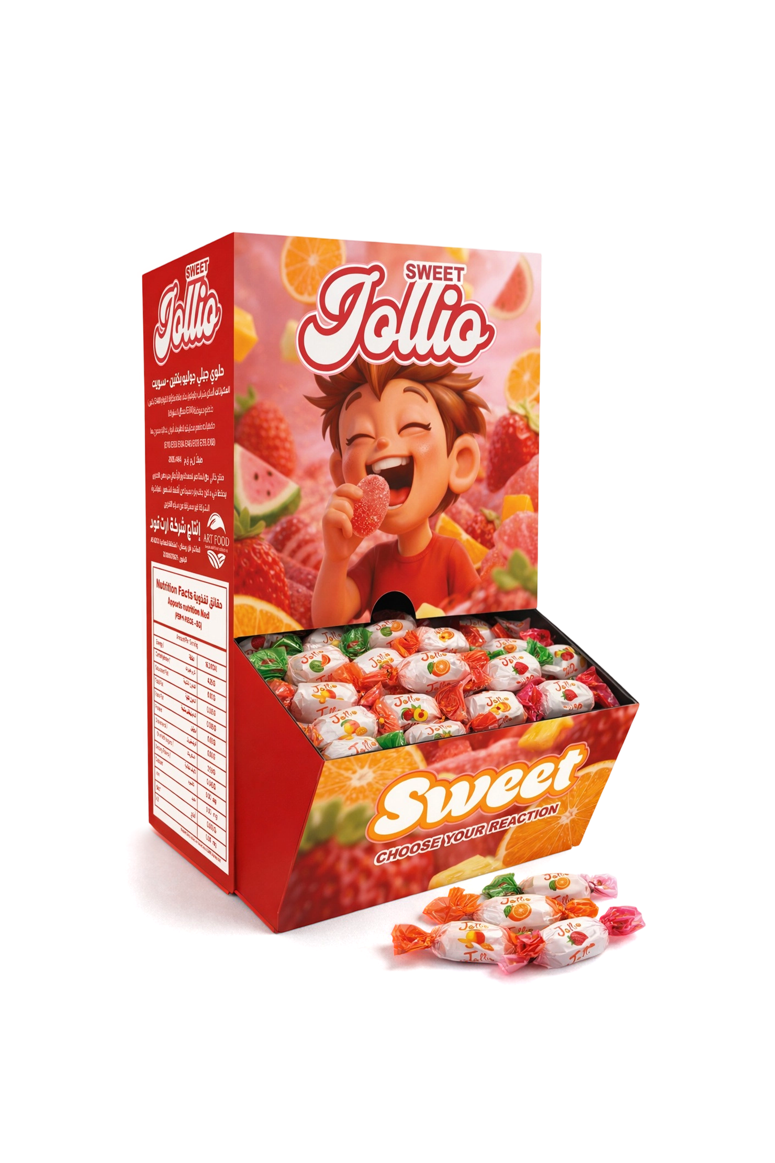 Double Twist Fruit Jelly Box – 120 Pieces